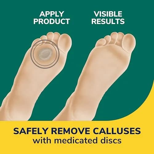 Dr. Scholl's Extra Thick Callus Remover Discs 4 Count | Medicated Pads for Softening Hard Calluses and All-Day Pain Relief thumbnail 3