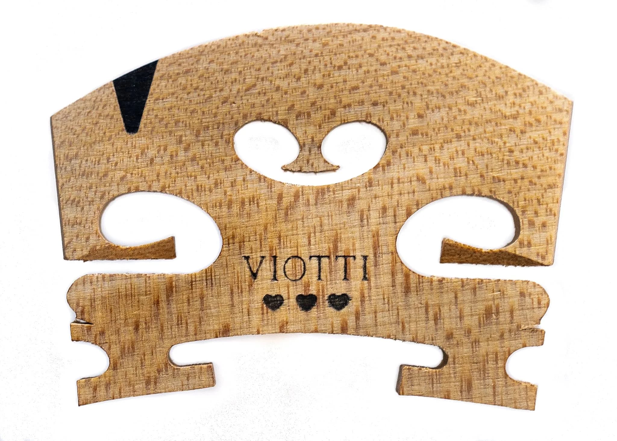 Viotti Finer Grade Maple Violin Bridge 4/4 | Pre-Cut & Pre-Fitted for Most Violins - main product image
