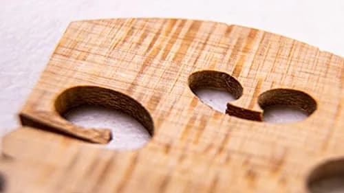 Viotti Finer Grade Maple Violin Bridge 4/4 | Pre-Cut & Pre-Fitted for Most Violins thumbnail 8
