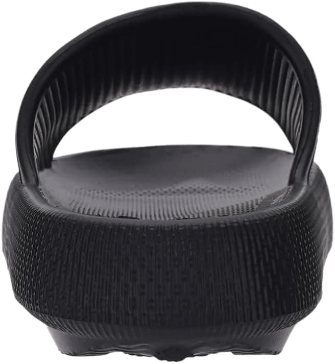 Joomra Black Pillow Slippers for Women & Men | 25.4cm (10"-11.5" W / 9"-10" M) thumbnail 7