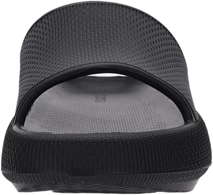 Joomra Black Pillow Slippers for Women & Men | 25.4cm (10"-11.5" W / 9"-10" M) thumbnail 9