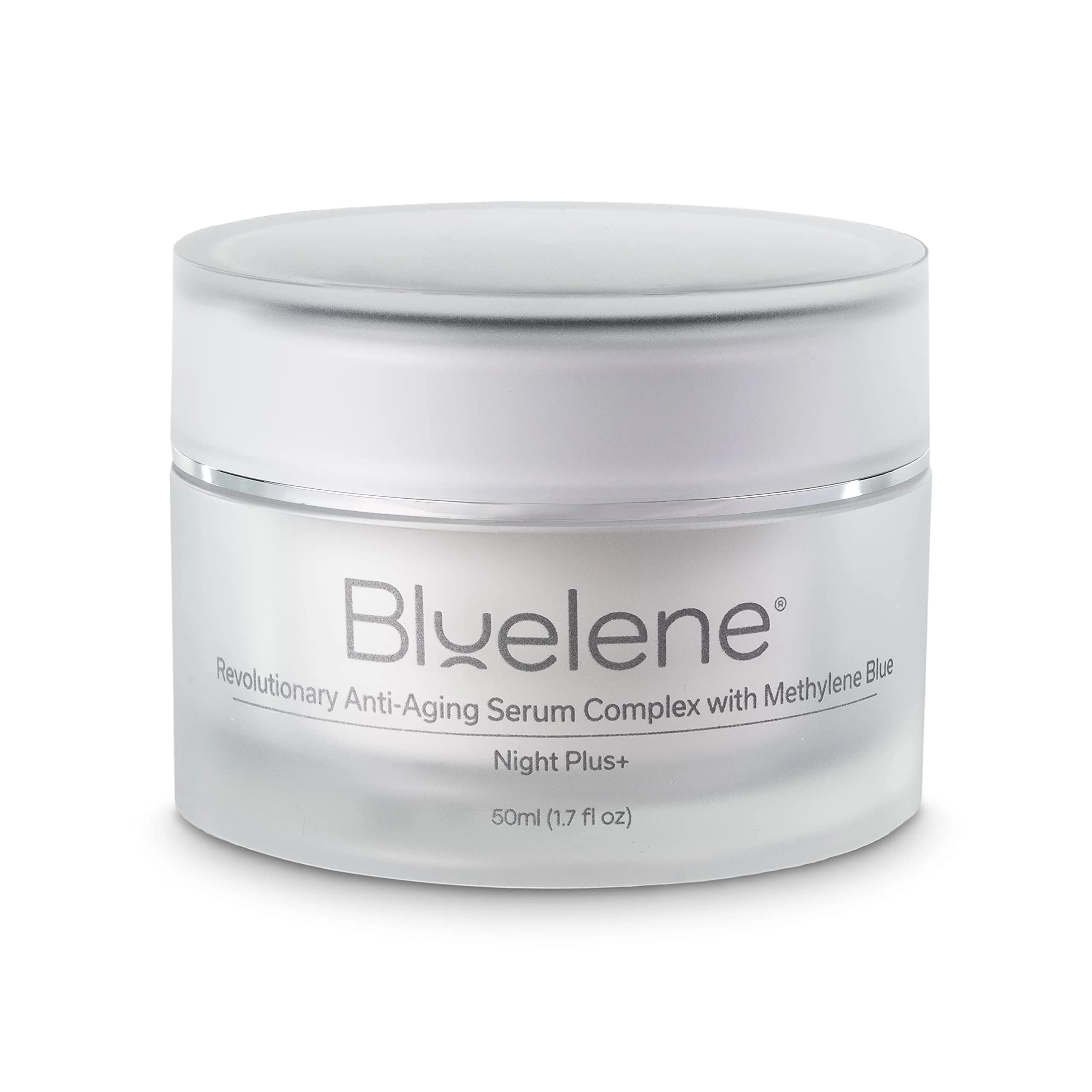 Bluelene Anti-wrinkle Night Plus+ Cream 50 ml | Methylene Blue & Vitamin C Serum for All Skin Types - main product image