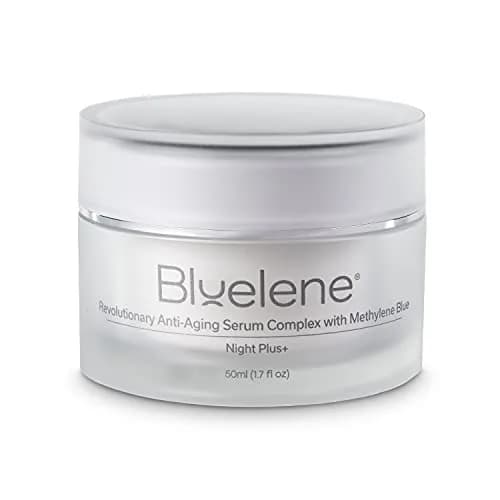 Bluelene Anti-wrinkle Night Plus+ Cream 50 ml | Methylene Blue & Vitamin C Serum for All Skin Types thumbnail 1