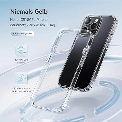 CASEKOO for iPhone 13 Pro Case Crystal Clear Never Yellow Slim | Military-Grade Protection thumbnail 2