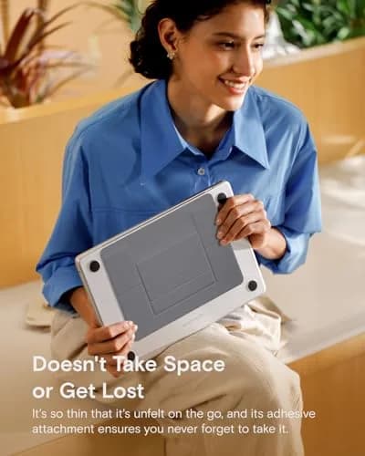 MOFT Invisible Slim Laptop Stand Grey | Adjustable & Reusable for Up to 15.6" thumbnail 4