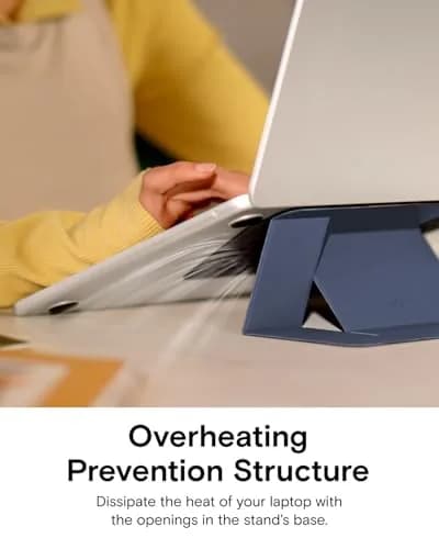 MOFT Invisible Slim Laptop Stand Grey | Adjustable & Reusable for Up to 15.6" thumbnail 7