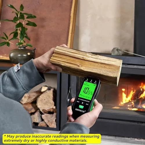RDINSCOS Pin-Type Wood Moisture Meter with Backlit LCD & Extra Pins | 12cm (4.72in) Length thumbnail 7