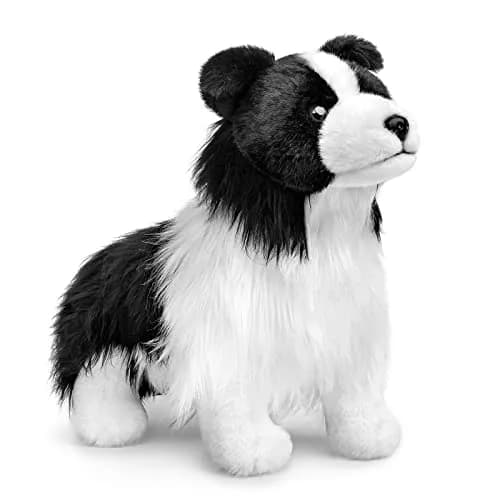 ZHONGXIN MADE Border Collie Realistic Plush Toy 25.4cm (10 inches) | ASTM-Tested Toy Figure thumbnail 1