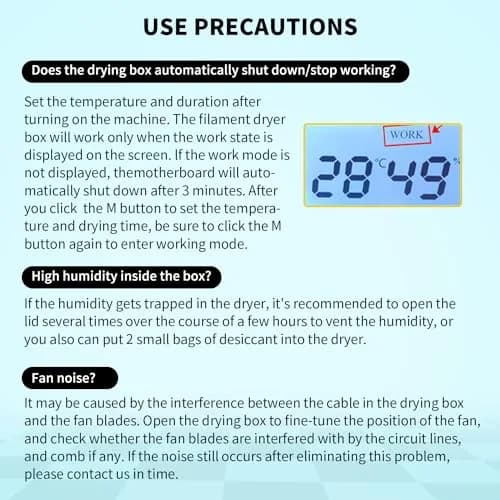 Sovol Filament Dryer 2026, SH01 Filament Dehydrator 3D Printer Spool Holder | Keep Filament Dry & Improve Prints thumbnail 7