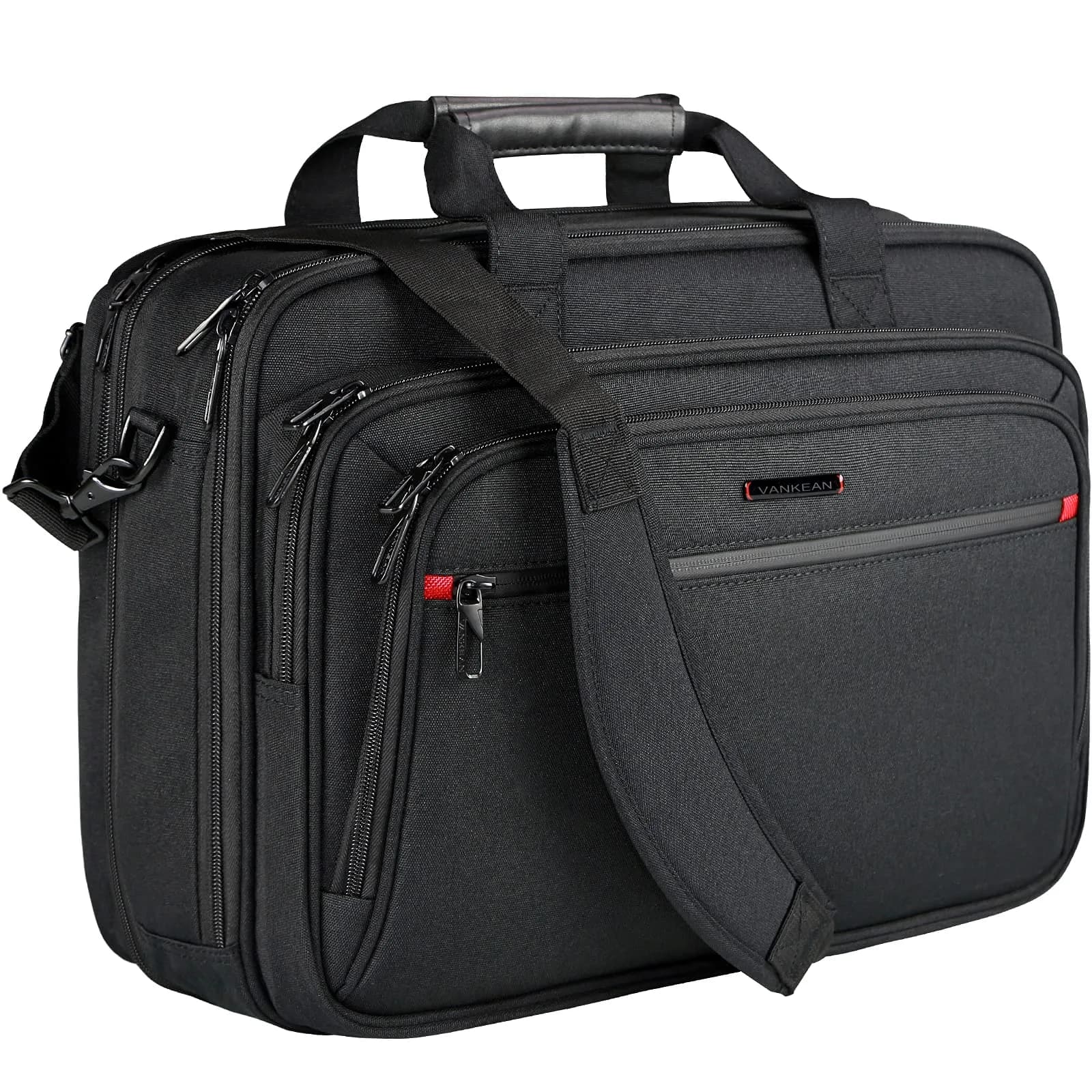 VANKEAN Expandable Waterproof Laptop Briefcase Fits Up to 17.3" | Lightweight & Durable for Travel - main product image