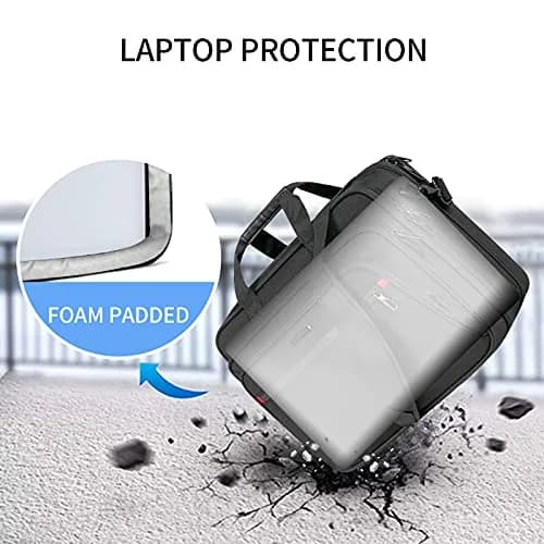 VANKEAN Expandable Waterproof Laptop Briefcase Fits Up to 17.3" | Lightweight & Durable for Travel thumbnail 4
