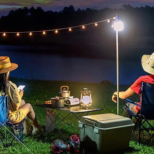 Audoyon Foldable Camping Side Table Black | Ultralight Aluminum Roll-Up Table with Carry Bag (16 inch Small) thumbnail 9