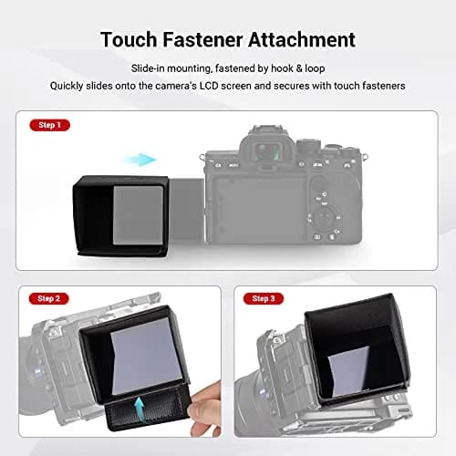 SmallRig Sun Hood for Sony Cameras | Reduce Glare & Reflections, Foldable, Leather & Microfiber, 52g thumbnail 4