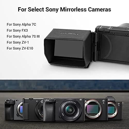 SmallRig Sun Hood for Sony Cameras | Reduce Glare & Reflections, Foldable, Leather & Microfiber, 52g thumbnail 3