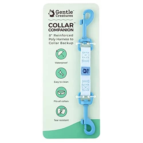 Gentle Creatures Collar Companion Waterproof Dog Safety Backup Clip 18cm (7") | Secure Anti-Escape Backup Clip thumbnail 1