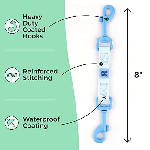 Gentle Creatures Collar Companion Waterproof Dog Safety Backup Clip 18cm (7") | Secure Anti-Escape Backup Clip thumbnail 3