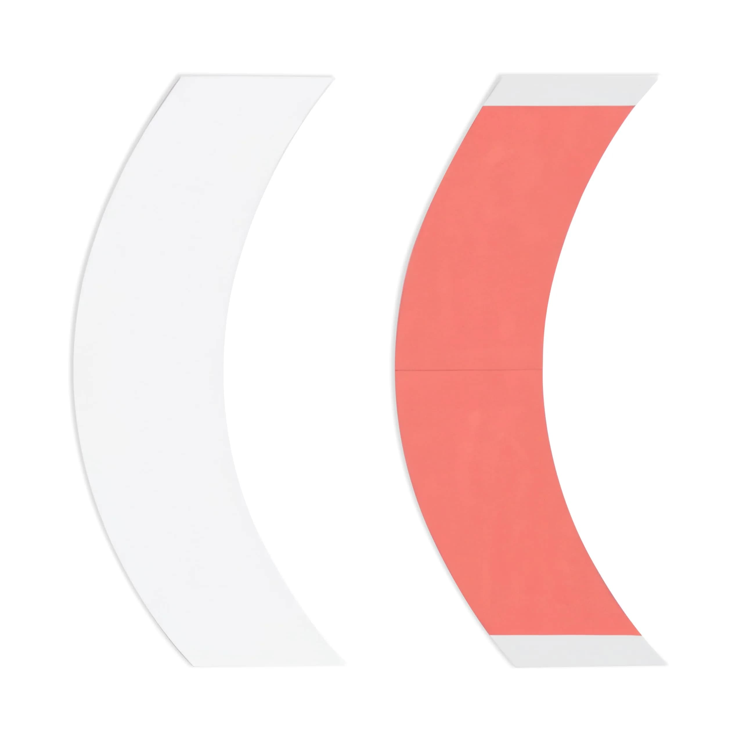 Walker Tape Sensi-Tak C Contour Pre-Cut Strips 36 Pack | Extended Wear Wig Tape for Lace Front & Poly Systems — Red