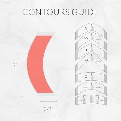 Walker Tape Sensi-Tak CC Contour Pre-Cut Strips 36 Pack | Extended Wear Wig Tape for Lace Front Wigs & Human Hair thumbnail 3