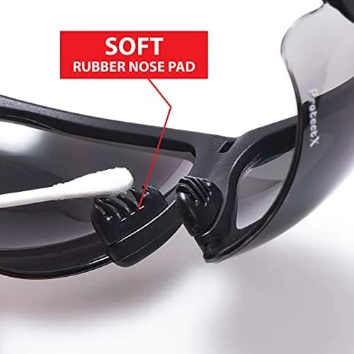 ProtectX Super Light Safety Glasses Pathfinder Tinted Smoke Polycarbonate Impact & Scratch Resistant Anti-Fog, 1 Unit | ANSI Z87.1 Rated UV Protection thumbnail 5