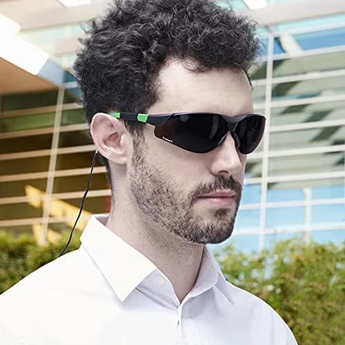 ProtectX Super Light Safety Glasses Pathfinder Tinted Smoke Polycarbonate Impact & Scratch Resistant Anti-Fog, 1 Unit | ANSI Z87.1 Rated UV Protection thumbnail 3
