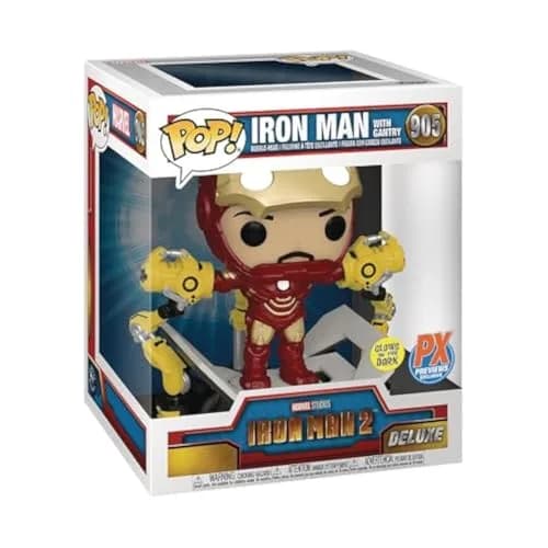 Funko Marvel Iron Man 2 POP! Vinyl Bobble Head 6-Inch | Deluxe, Glow in the Dark, Collectible Action Figure thumbnail 1