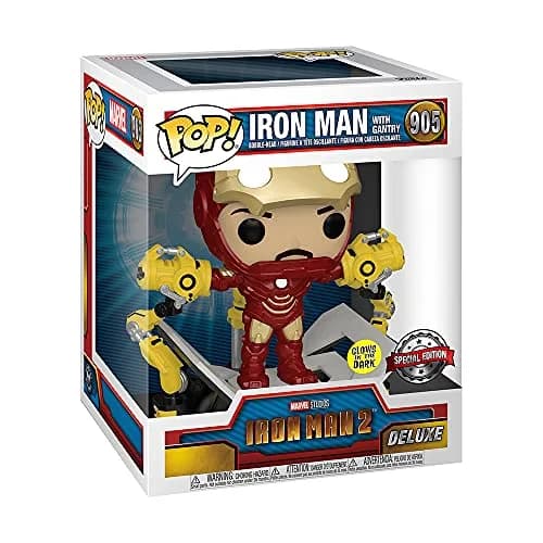 Funko Marvel Iron Man 2 POP! Vinyl Bobble Head 6-Inch | Deluxe, Glow in the Dark, Collectible Action Figure thumbnail 3