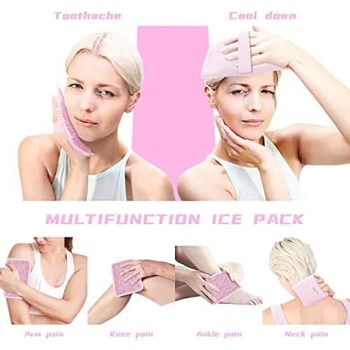 ZNÖCUETÖD Gel Ice Pack for Injuries 1 Pack Reusable Hot Cold Pack | Fast Pain Relief with Strap thumbnail 2