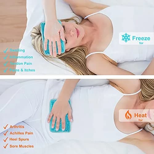 ZNÖCUETÖD Gel Beads Ice Pack with Strap | Reusable Hot & Cold Therapy for Injuries & Pain Relief thumbnail 3