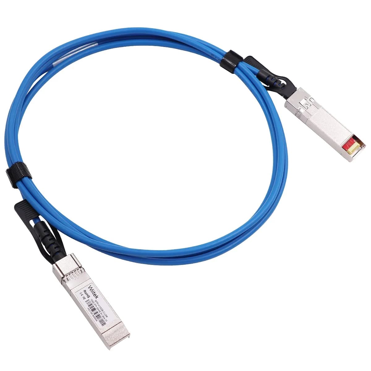 Wiitek 1m 10Gb SFP+ DAC Twinax Cable | Passive Copper Cable for Networking — Blue / 2m