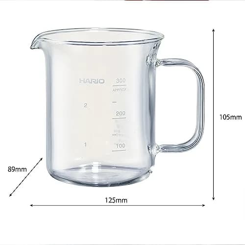 HARIO Beaker Server 300ml (10.1 Fl Oz) | Precision Glass Coffee Server with Steady Pour Handle thumbnail 2