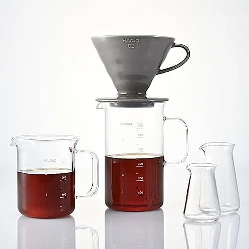 HARIO Beaker Server 300ml (10.1 Fl Oz) | Precision Glass Coffee Server with Steady Pour Handle thumbnail 3