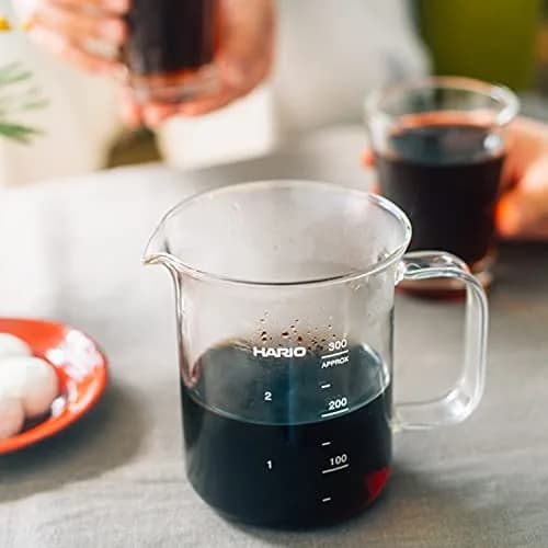 HARIO Beaker Server 600ml (20.3 Oz) | Heatproof Glass Coffee Server with Measuring Marks thumbnail 8