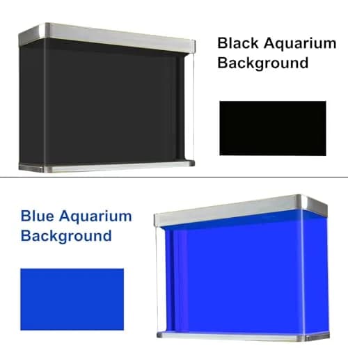 ELEBOX Aquarium Background Blue Black Fish Tank Background 12"x 32" | Vibrant HD Image for Aquarium Depth thumbnail 6
