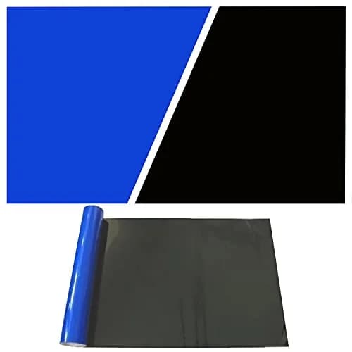 ELEBOX Aquarium Background Blue Black Fish Tank Background 20" x 48" | Double-Sided HD Aquarium Wallpaper thumbnail 1