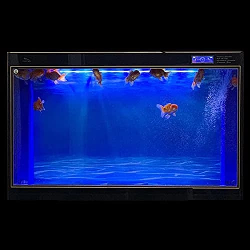 ELEBOX Aquarium Background Blue Black Fish Tank Background 20" x 48" | Double-Sided HD Aquarium Wallpaper thumbnail 2