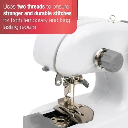 SINGER Stitch Quick+™ Portable Cordless Handheld Mending Machine Bundle | Compact, Battery-Powered Sewing Solution for On-the-Go Repairs thumbnail 5