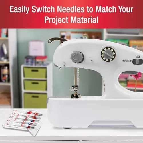 SINGER Stitch Quick+™ Portable Cordless Handheld Mending Machine Bundle | Compact, Battery-Powered Sewing Solution for On-the-Go Repairs thumbnail 8