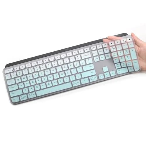 MUBUY-GOL MintGreen Keyboard Cover for Logitech MX Keys S/Craft | 36cm (14.2in) thumbnail 1