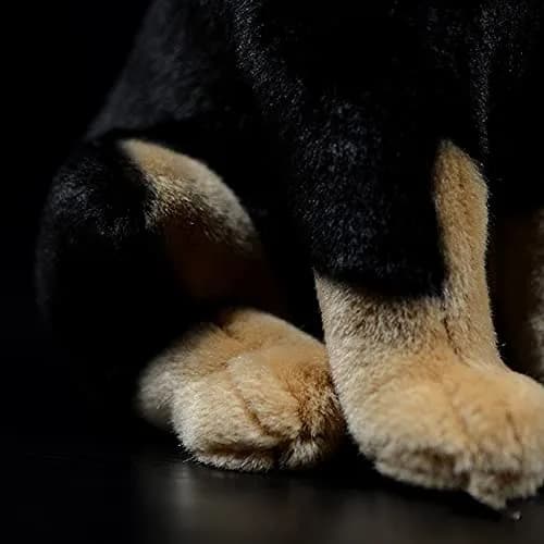 ZHONGXIN MADE Simulation Doberman Plush Toy 30cm (12 inch) | Safe & Durable for Kids thumbnail 6