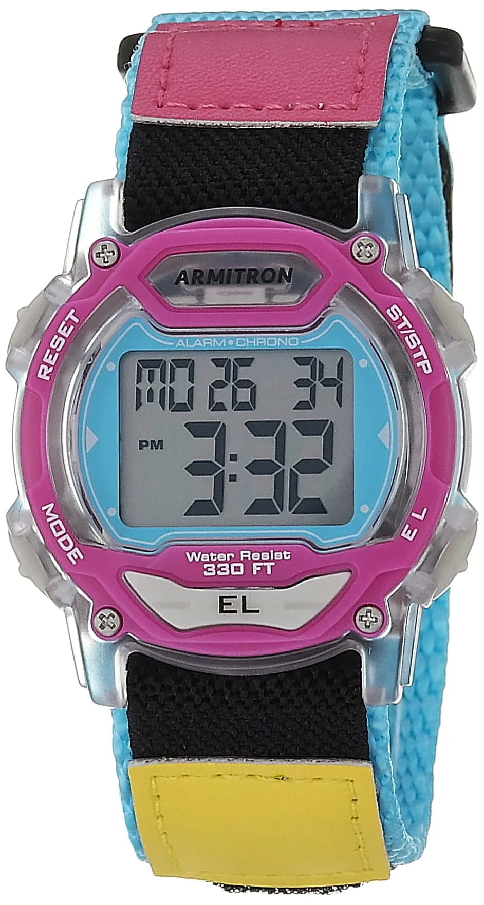 Armitron Sport Unisex Quartz Sport Watch 40mm Resin Case Nylon Strap Water-Resistant