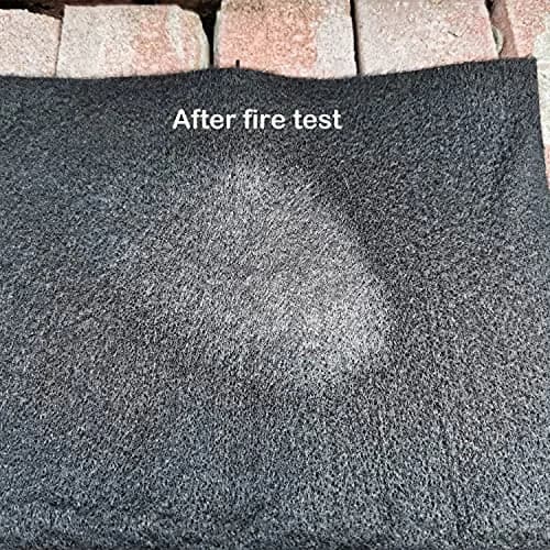 Buraku Welding Blanket Fireproof | Heat Resistant Up to 1800°F | Flame Retardant Carbon Felt (12"X26" | 1PACK) thumbnail 5