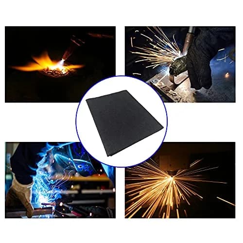 Buraku Welding Blanket Fireproof | Heat Resistant Up to 1800°F | Flame Retardant Carbon Felt (12"X26" | 1PACK) thumbnail 6