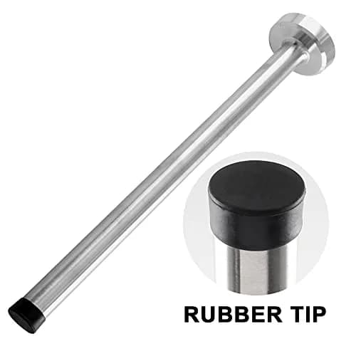 BokWin 10 Inch Wall Mount Door Stopper, Stainless Steel, Brushed Finish | Protects Walls & Doors thumbnail 5