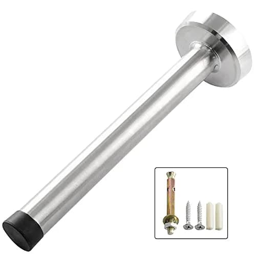 BokWin 6 Inch (15.24 cm) Stainless Steel Door Stopper | Wall Mount, Brushed Nickel Finish thumbnail 4