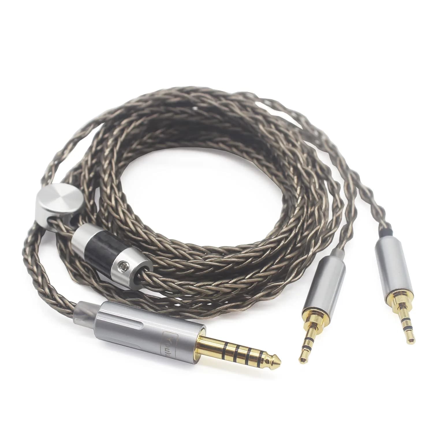 Youkamoo 4.4mm Replacement Cable for Hifiman HE400S HE-400i HE560 HE350 HE1000 V2 | Silver Plated 8-Core, 1.6m - main product image