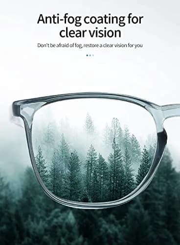 Alsenor Safety Glasses with Anti-Fog & Blue Light Blocking, Clear Polycarbonate Lenses | Impact Resistant Eyewear thumbnail 6