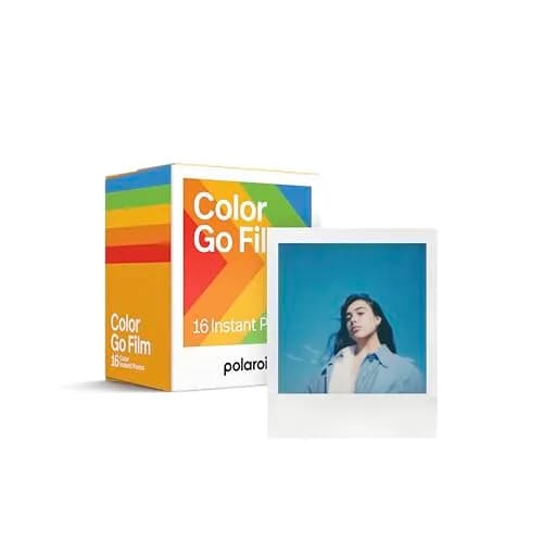 Polaroid Go Color Film Double Pack 16 Photos (6017) | White Frame Instant Film thumbnail 1