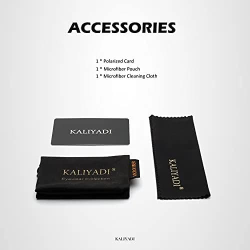 KALIYADI Round Polarized Sunglasses for Men Women | 47mm Lens Width (1.85 inches) thumbnail 5