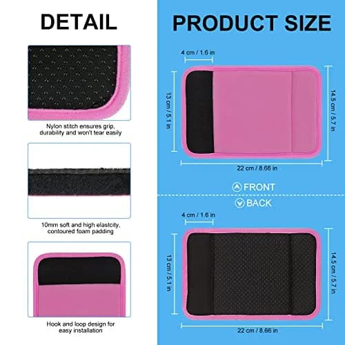 supregear Pink 2 Pack Walker Grips | Soft Padded Hand Covers for Mobility Aids thumbnail 3