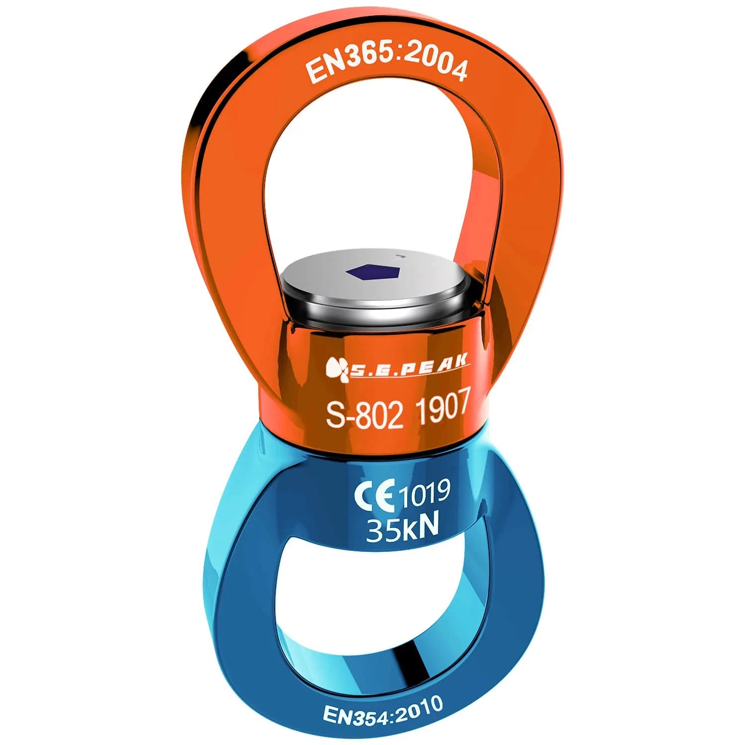 PROND 35kN Swing Swivel Rotational Device with Carabiner, 73g (2.58oz) — Heavy Duty for Tree Swings & Aerial Dance